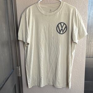 Volkswagen Men's Short Sleeve Crew Neck Tee in Beige